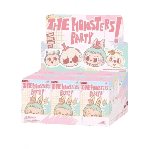 Pop Mart Labubu Party Series Reversible Plush Doll Sealed Case