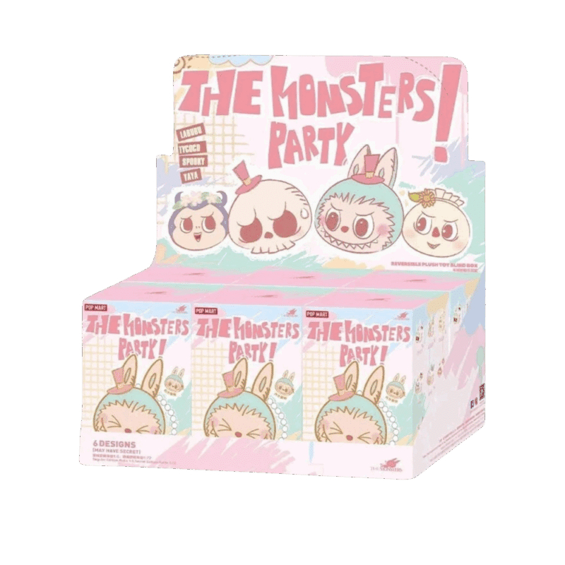 Pop Mart Labubu Party Series Reversible Plush Doll Sealed Case
